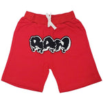 Kids RAW Drip Black Chenille Cotton Shorts - Rawyalty Clothing
