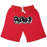 Kids RAW Drip Black Chenille Cotton Shorts - Rawyalty Clothing