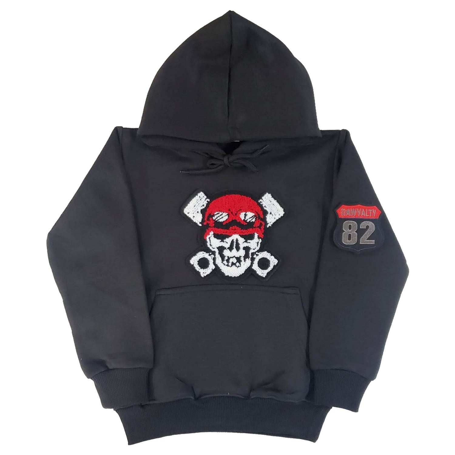 Kids Moto Club Chenille Hoodie - Rawyalty Clothing