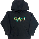 Kids RAW Drip Camo Green Chenille Hoodie - Rawyalty Clothing