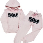 Kids RAW Drip Black Chenille Hoodie and Jogger Set - Rawyalty Clothing