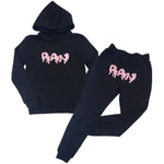 Kids RAW Drip Pink Chenille Hoodie and Jogger Set - Rawyalty Clothing