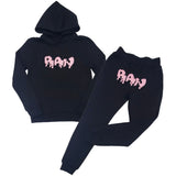 Kids RAW Drip Pink Chenille Hoodie and Jogger Set - Rawyalty Clothing