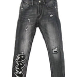 Kids RAW Drip Black Chenille Denim Jeans - Rawyalty Clothing