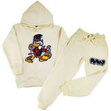 Kids Secure The Bag Chenille Hoodie and RAW Drip Black Chenille Jogger Set - Rawyalty Clothing