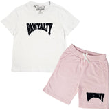 Kids Rawyalty Black Chenille T-Shirts and Cotton Shorts Set - Rawyalty Clothing