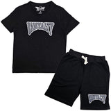 Kids Rawyalty Grey Chenille T-Shirts and Cotton Shorts Set - Rawyalty Clothing