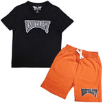 Kids Rawyalty Grey Chenille T-Shirts and Cotton Shorts Set - Rawyalty Clothing