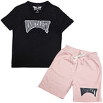 Kids Rawyalty Grey Chenille T-Shirts and Cotton Shorts Set - Rawyalty Clothing