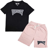 Kids Rawyalty Grey Chenille T-Shirts and Cotton Shorts Set - Rawyalty Clothing