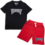 Kids Rawyalty Grey Chenille T-Shirts and Cotton Shorts Set - Rawyalty Clothing