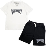 Kids Rawyalty Grey Chenille T-Shirts and Cotton Shorts Set - Rawyalty Clothing