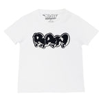 Kids RAW Drip Black Chenille Crew Neck T-Shirt - Rawyalty Clothing