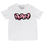 Kids RAW Drip Camo Pink Chenille Crew Neck T-Shirt - Rawyalty Clothing