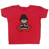 Kids Teddy Chain Bling Crew Neck - Red - Rawyalty Clothing