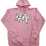 Men Real White Chenille Hoodie - Pink - Rawyalty Clothing