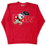 Men RAW Bulldog Chenille Long Sleeve Shirts - Rawyalty Clothing