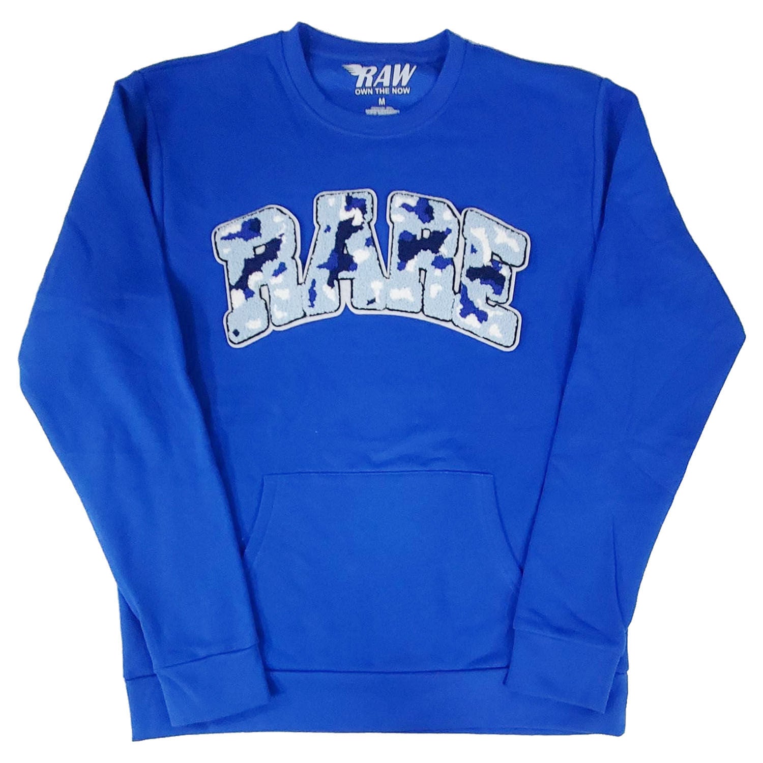 Men RARE Camo Blue Chenille Long Sleeve Shirts - Rawyalty Clothing