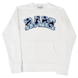 Men RARE Camo Blue Chenille Long Sleeve Shirts - Rawyalty Clothing
