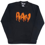 Men RAW Drip Orange Bling Long Sleeve Shirts - Rawyalty Clothing