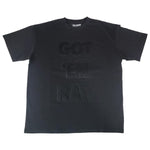 Men GOT "EM RAW Black Chenille Oversized Crew Neck T-Shirts - Rawyalty Clothing
