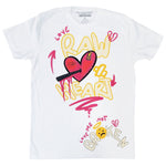 Men Broken Heart Puff Print Crew Neck T-Shirts - Rawyalty Clothing