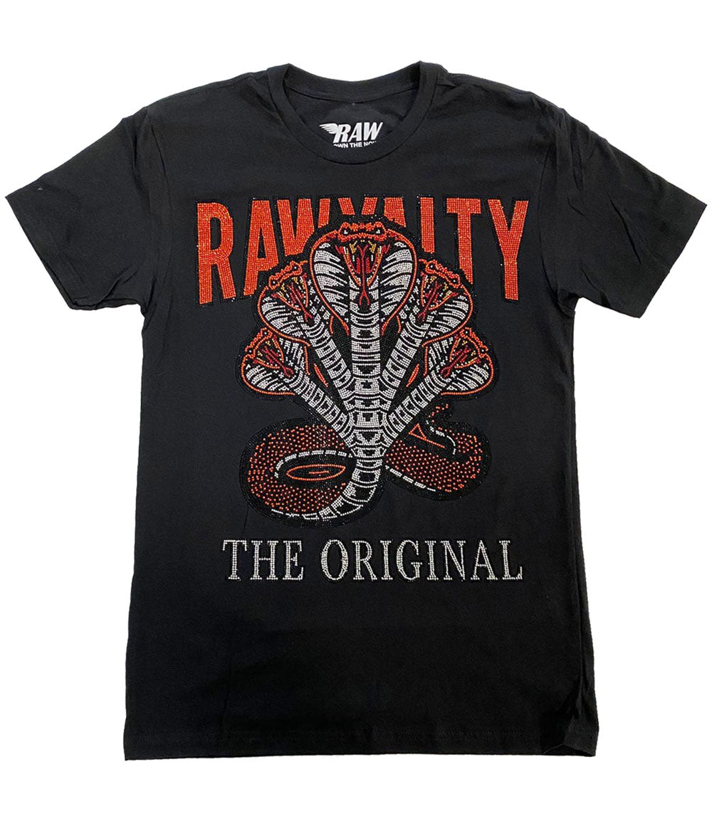 Men Cobra Hydra Bling Crew Neck - Black - Rawyalty Clothing