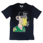 Men Crypto Chenille Crew Neck T-Shirts - Rawyalty Clothing