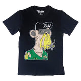 Men Crypto Chenille Crew Neck T-Shirts - Rawyalty Clothing