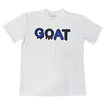 Men GOAT Navy/Black Chenille Crew Neck T-Shirts - Rawyalty Clothing