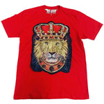 Men Lion Crown Hand Made Sequin Crew Neck - Rawyalty Clothing