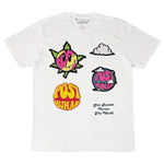 Men Post Human Vs The World Chenille Crew Neck T-Shirts - Rawyalty Clothing