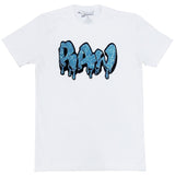 Men RAW Drip Aqua Bling Crew Neck - Rawyalty Clothing