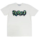 Men RAW Drip Camo Green Chenille Crew Neck - Beige - Rawyalty Clothing