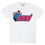 Men RAW Heat Chenille Crew Neck T-Shirts - Rawyalty Clothing