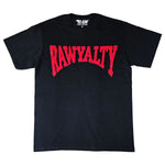 Men Rawyalty Red Chenille Crew Neck T-Shirts - Rawyalty Clothing