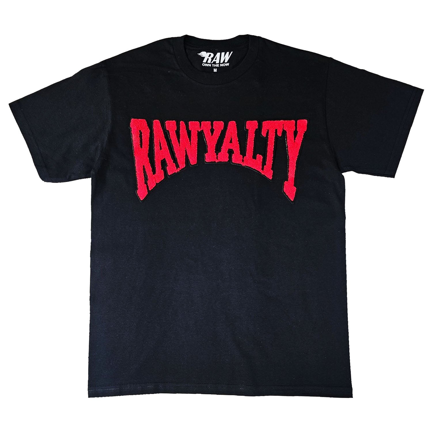 Men Rawyalty Red Chenille Crew Neck T-Shirts - Rawyalty Clothing