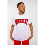Men Rawyalty Red Chenille Crew Neck T-Shirts - Rawyalty Clothing