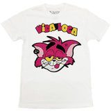 Men Vida Loca Chenille Crew Neck - White - Rawyalty Clothing