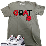 Men GOAT Red/Black Chenille Crew Neck - Heavy Metal - Rawyalty Clothing