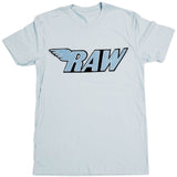 Men RAW Baby Blue Chenille Crew Neck - Light Blue - Rawyalty Clothing