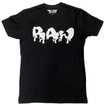 Men RAW Drip White Chenille Crew Neck - Black - Rawyalty Clothing