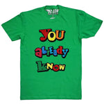 You already know Chenille Crew Neck - Green - Rawyalty Clothing