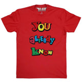 You already know Chenille Crew Neck - Red - Rawyalty Clothing