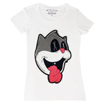 Women Loony Chenille Crew Neck T-Shirts - Rawyalty Clothing