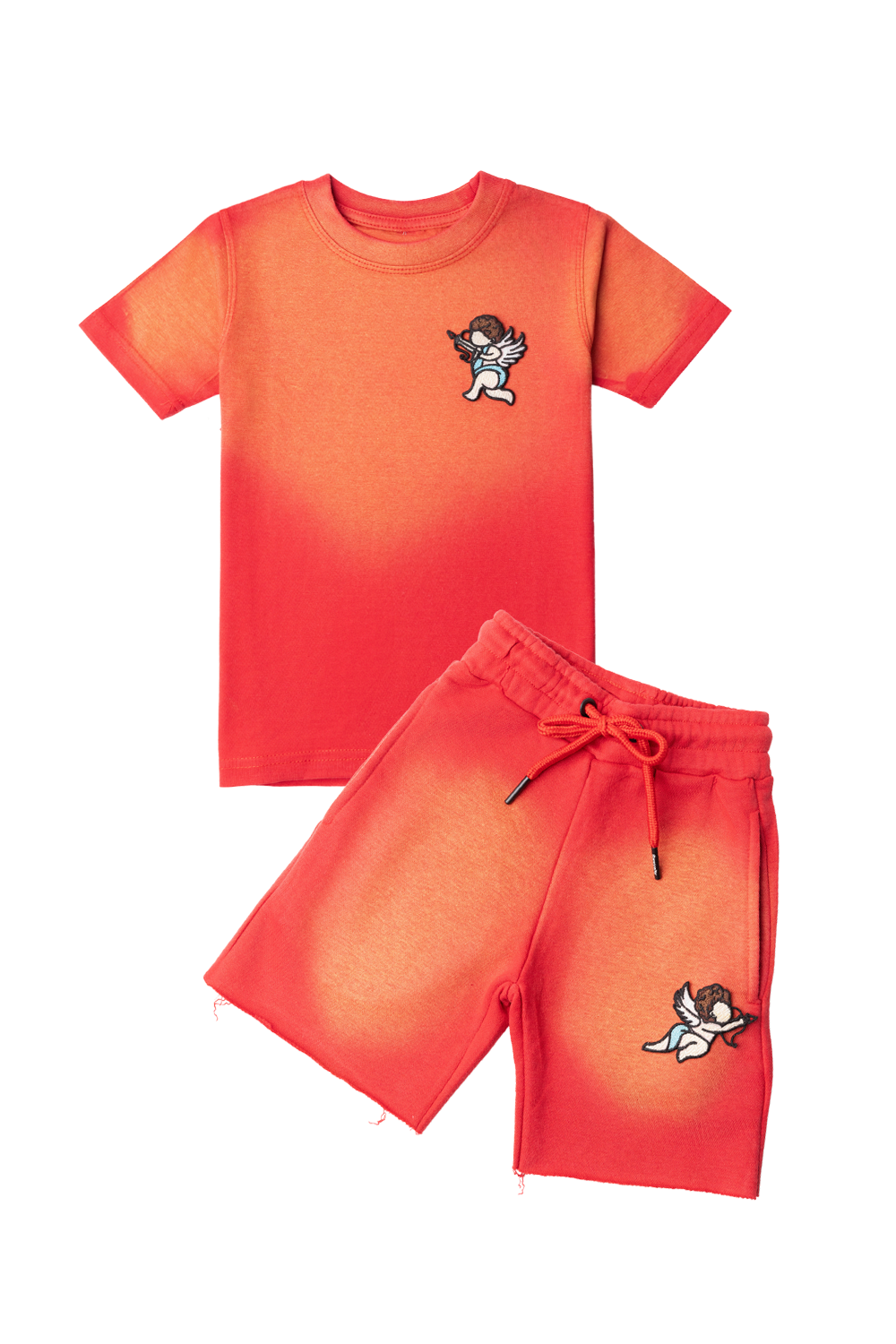 Kids Angels T-Shirt and Cotton Shorts Set