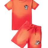 Kids Angels T-Shirt and Cotton Shorts Set