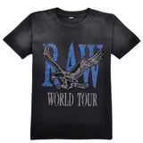 Kids RAW World Tour Light Blue Bling Crew Neck T-Shirt