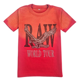 Kids RAW World Tour Black Bling Crew Neck T-Shirt