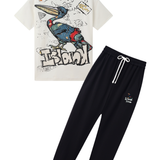 Black label ISLAND T-shirt and Jogger set